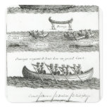 Canoe of the Iroquois Square Sticker