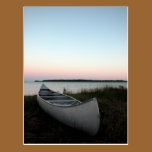 Canoe on Beach Postcard postcards