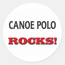 Canoe Polo Rocks Stickers