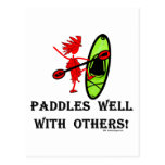 Canoe Slalom - Paddles Well With Others postcards