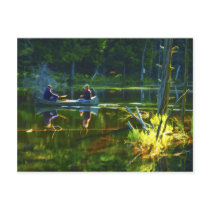 Canoeing in the Adirondacks Postcard