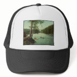 Canoeing on an Adirondack Mountain Stream Mesh Hats