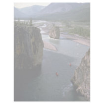 Canoeists, Mountain River, Northwest Territories, Letterhead Design