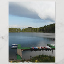 canoes on a lake flyers