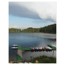 canoes on a lake letterhead