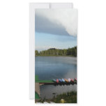 canoes on a lake rack card