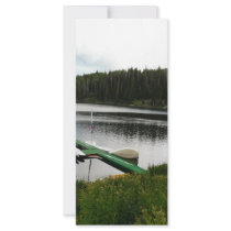 canoes on lake 2 rack cards by pinkypetals canoes on lake 2 rack cards