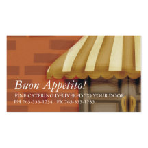 canopy restaurant catering club business card 2...