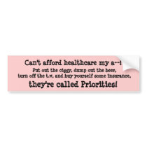 Can't afford it my A-- Bumper Sticker