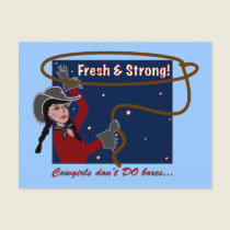 Can't Box Cowgirls Postcard postcards