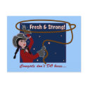 Can't Box Cowgirls Postcard