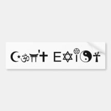 Can't Exist Bumper Stickers