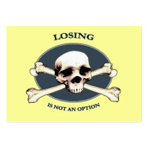 Can't Lose Pirate Skull Business Card Template