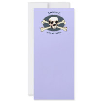 Can't Lose Pirate Skull Rack Card Design