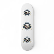 Can't Lose Pirate Skull Skate Deck