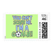 Can't Scare Me I'm A Goalie Stamps