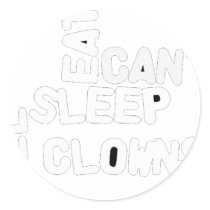 Can't Sleep, Clown Will Eat Me stickers by NixxysPicks Can't Sleep, Clown Will Eat Me stickers