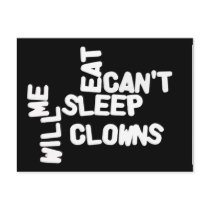 Can't Sleep, Clowns Will Eat Me Postcard by NixxysPicks Can't Sleep, Clowns Will Eat Me Postcard
