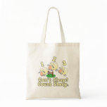 cant sleep count sheep cute cartoon design tote bags