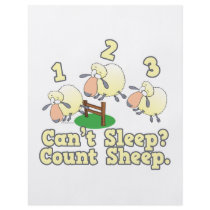 cant sleep count sheep cute cartoon design personalized flyer