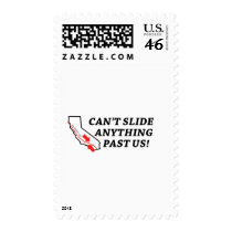 Can't Slide Anything Past Us! postage by babyveggies Can't Slide Anything Past Us! postage