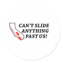 Can't Slide Anything Past Us! stickers by babyveggies Can't Slide Anything Past Us! stickers