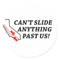 Can't Slide Anything Past Us! stickers by babyveggies Can't Slide Anything Past Us! stickers
