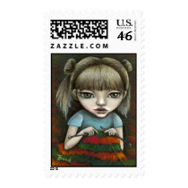 can't stop knitting stamp