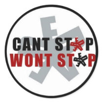 cant stop wont stop sticker by fredaclothing cant stop wont stop sticker