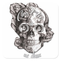 Can't Tie me Down, Nautical Skull. stickers