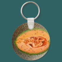 Cantaloupe 1 Watercolor - Key Chain keychains