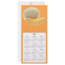 Cantaloupe Telephone and Calender card Rack Card