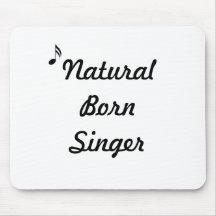 Cantante llevado natural Mousepad Alfombrillas De Raton