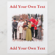 CANTANTES DEL VILLANCICO DEL NAVIDAD DEL VICTORIAN TARJETAS PUBLICITARIAS