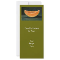 CANTELOUPE: ART: RECIPE/RACK CARD rack cards by joyart CANTELOUPE: ART: RECIPE/RACK CARD rack cards