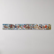 Canterbury Pilgrims Mural Poster