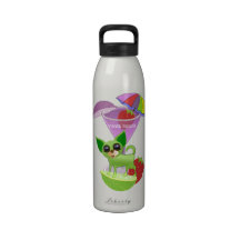 Cantina de la aventura de la chihuahua de Ay Botella De Agua Reutilizable
