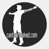 cantsurfnaked logo stickers
