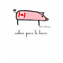 Canuck cochon, destroyed tee t-shirts by planetross Canuck cochon, destroyed tee t-shirts
