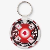 Canuck Royal Poker Keychain by westwords Canuck Royal Poker Keychain