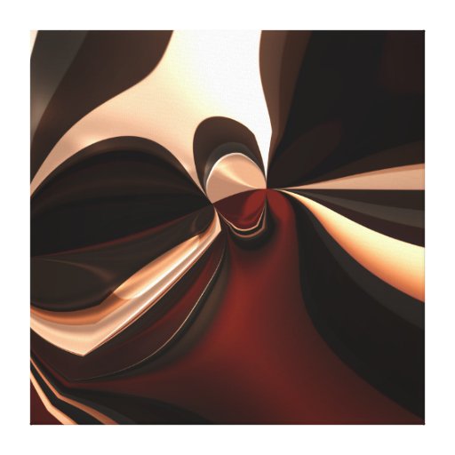 Canvas Abstract Art Chocolate Brown Addiction Zazzle