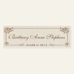 Canvas Graduation Name Card Insert business cards
