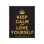 [Crown] keep calm and love yourself  Canvas Print
