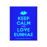 [Two hearts] keep calm and love eunhae  Canvas Print