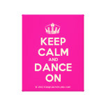 [Dancing crown] keep calm and dance on  Canvas Print
