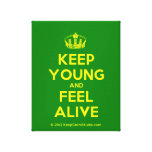 [Dancing crown] keep young and feel alive  Canvas Print