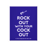 [Electric guitar] rock out with your cock out  Canvas Print