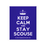[Knitting crown] keep calm and stay scouse  Canvas Print