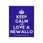 [Crown] keep calm and love a newallo  Canvas Print