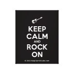 [Electric guitar] keep calm and rock on  Canvas Print